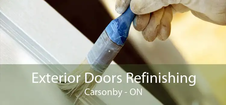 Exterior Doors Refinishing Carsonby - ON