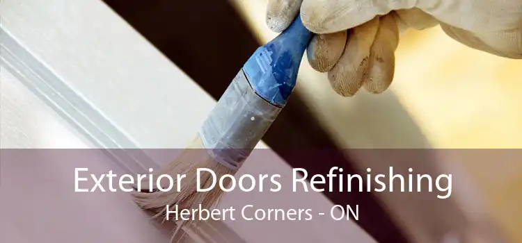 Exterior Doors Refinishing Herbert Corners - ON