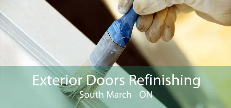 Exterior Doors Refinishing South March - ON